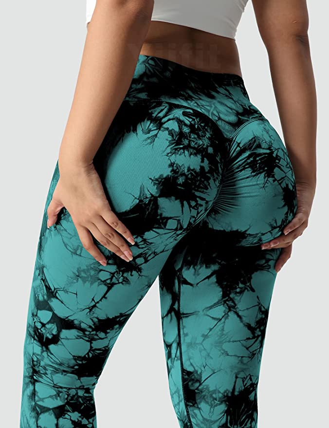 Booty pants m. print - Blå Grøn