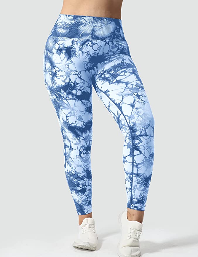 Booty pants m. print - lyseblå