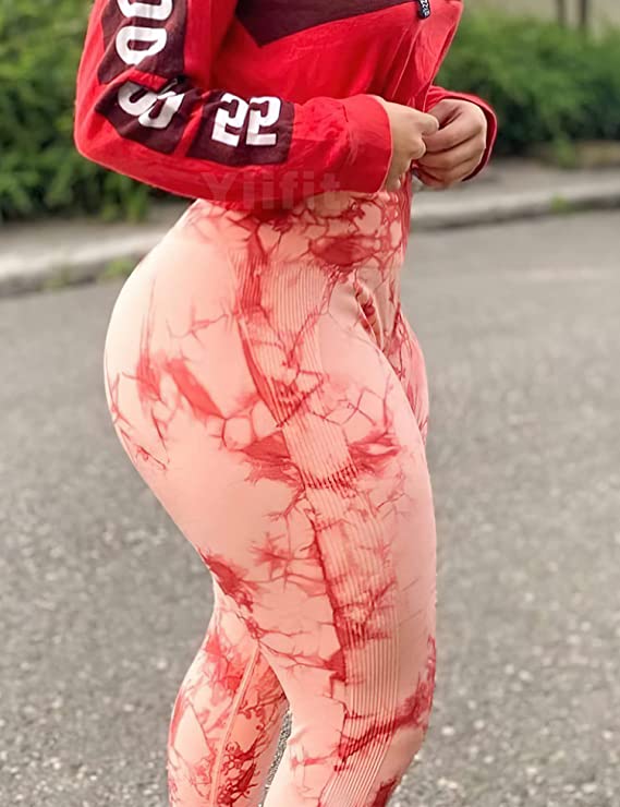 Booty pants m. print - Orange