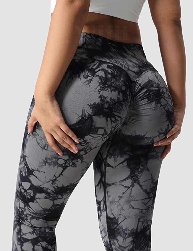 Booty pants m. print - Sort grå