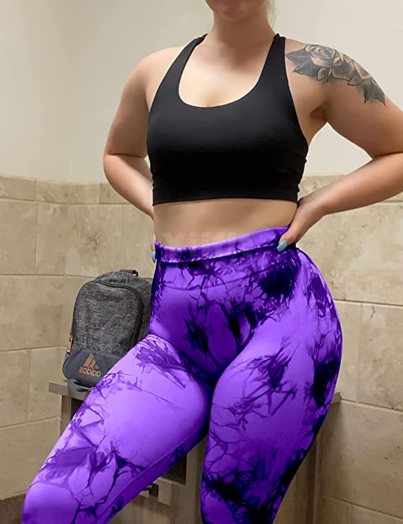 Booty pants m. print - Lilla
