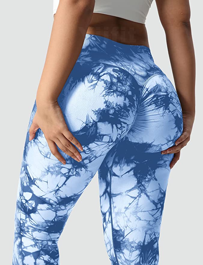 Booty pants m. print - lyseblå